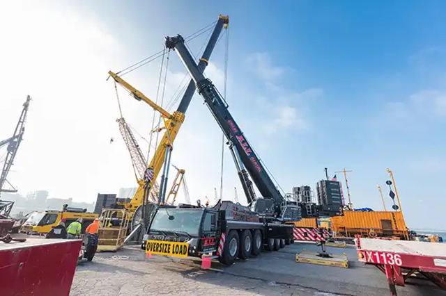 Three Tower Cranes